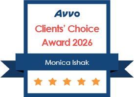 Monica Ishak Client's Choice Avvo Badge